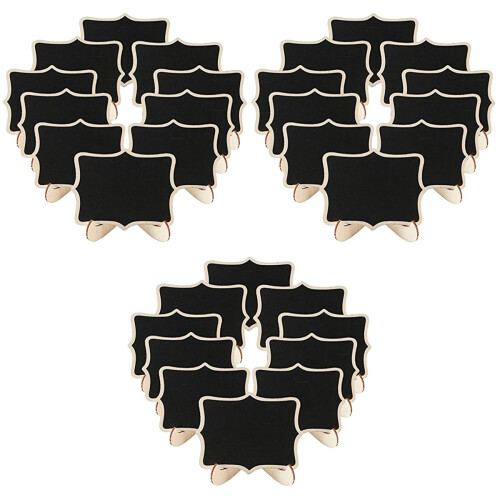36Pcs Chalkboard Signs Mini Black Desktop Boards with Wood Frame 2