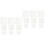 30Pcs Durable Plastic Canvas Sheets White Mesh Grid DIY Craft Material 6