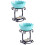 2Pcs Blue Ceramic and Iron Candlestick Essential Oil Burner for Home 7