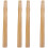 4Pcs Handle Replacement Wooden Beige Durable Grip 3