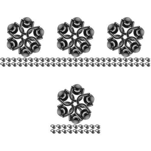 160 Sets D Ring Luggage Buckle D-Ring Iron Rivet 2