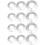 12Pcs Silver Stainless Steel Hole Covers Wall-Mounted Water Pipe Decor 5