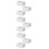 9Pcs Portable White Plastic Tissue Holder Wall Mounted Kitchen Supply 8