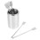4Sets Stainless Steel Stir Sticks for Coffee Reusable Silver Bar Tools 3