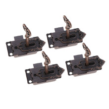 12Pcs Antique Black Hook Locks for Small Wooden Jewelry and Gift Boxes