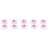 10Pcs Pink Silicone Mug Lids Leakproof Multipurpose Cup Covers 8