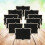 36Pcs Chalkboard Signs Mini Black Desktop Boards with Wood Frame 11
