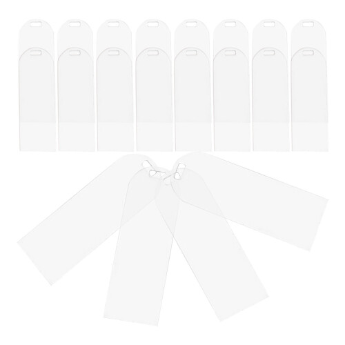 100Pcs Transparent Acrylic Bookmarks Creative DIY Reading Page Markers