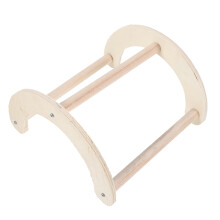 3Pcs Pet Wooden Chicken Perch Stand Beige for Outdoor Birds