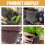 2Pcs Durable Metal Mesh Root Protectors White Plant Root Guard Basket 3