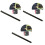 3Pcs Blackboard Sticker Roll Black PVC Removable Chalkboard Sheets 3