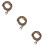 3Pièces Bracelet 108 Perles Café Bijou Et 8