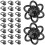 160 Sets D Ring Luggage Buckle D-Ring Iron Rivet 9
