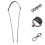 3 Pcs Premium Bag Strap Durable Purse Strap Modern Bag Chain 10