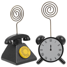 10Pcs Reusable Wood Metal Memo Clips for Home Desktop Picture Display