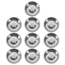 4pcs Soy Sauce Dish Rustproof Stainless Steel Plates For Seasoning Plate Food Container