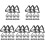 150Pcs Black Triangle Paper Clips for Photos and Notes Display 4