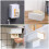 9Pcs Portable White Plastic Tissue Holder Wall Mounted Kitchen Supply 7
