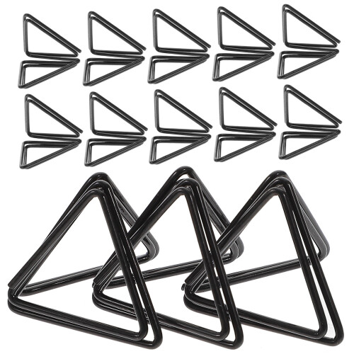 150Pcs Black Triangle Paper Clips for Photos and Notes Display 1