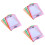 36Pcs Reusable Dry Erase Pockets Clear Both Sides Assorted Colors PVC 6