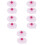 10Pcs Pink Silicone Mug Lids Leakproof Multipurpose Cup Covers 6