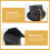200Pcs Black Paper Graduation Candy Boxes Multi-Function Gift Cases 7