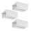 9Pcs Portable White Plastic Tissue Holder Wall Mounted Kitchen Supply 2