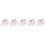 5Pcs Compact White Rabbit Pin Cushions Wear-Resistant Sewing Accessory 8