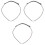 3 Pcs Premium Bag Strap Durable Purse Strap Modern Bag Chain 3