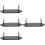 4Pcs Black Kitchen Cutter Rack Acrylic Cutter Storage 9