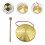 2Sets Copper Chinese Gong with Mallet Loud Resounding Percussion 9