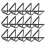 150Pcs Black Triangle Paper Clips for Photos and Notes Display 3