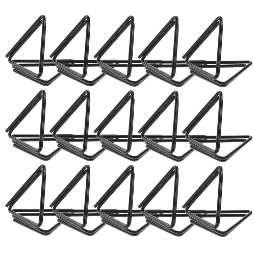 150Pcs Black Triangle Paper Clips for Photos and Notes Display 2