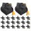 200Pcs Black Paper Graduation Candy Boxes Multi-Function Gift Cases 2