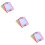 36Pcs Reusable Dry Erase Pockets Clear Both Sides Assorted Colors PVC 9