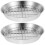 2Sets Stainless Steel Baking Pan with Rack for Grilling and Draining 6