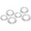 12Pcs Silver Stainless Steel Hole Covers Wall-Mounted Water Pipe Decor 11