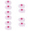 10Pcs Pink Silicone Mug Lids Leakproof Multipurpose Cup Covers 10