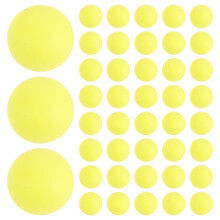 50Pcs Light Yellow Table Tennis Balls PP Outdoor Use Colored Ping Pong