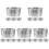 20Pcs Silver Multipurpose Sauce Cups for Home Steak Dipping and Snacks 2