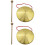2Sets Copper Chinese Gong with Mallet Loud Resounding Percussion 5