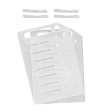 3 Sets Transparent 3.5-Inch Multi-Layer Hard Disk Rack (8 Layer)