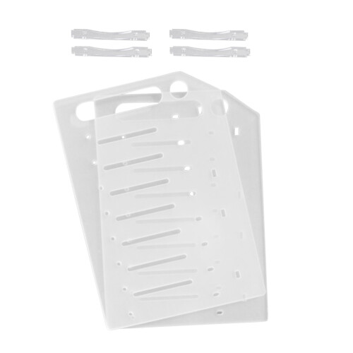 3 Sets Transparent 3.5-Inch Multi-Layer Hard Disk Rack (8 Layer)