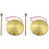2Sets Copper Chinese Gong with Mallet Loud Resounding Percussion 2