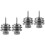 4Pcs Guitar Strap Metal Locks Silver Alloy Anti-Off Button Accessories 6