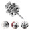 4Pcs Guitar Strap Metal Locks Silver Alloy Anti-Off Button Accessories 11