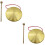 2Sets Copper Chinese Gong with Mallet Loud Resounding Percussion 6