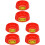 6 Pcs Fire Extinguisher Bracket Holder Luminous Stand 2