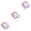 36Pcs Reusable Dry Erase Pockets Clear Both Sides Assorted Colors PVC 5