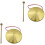 2Sets Copper Chinese Gong with Mallet Loud Resounding Percussion 3